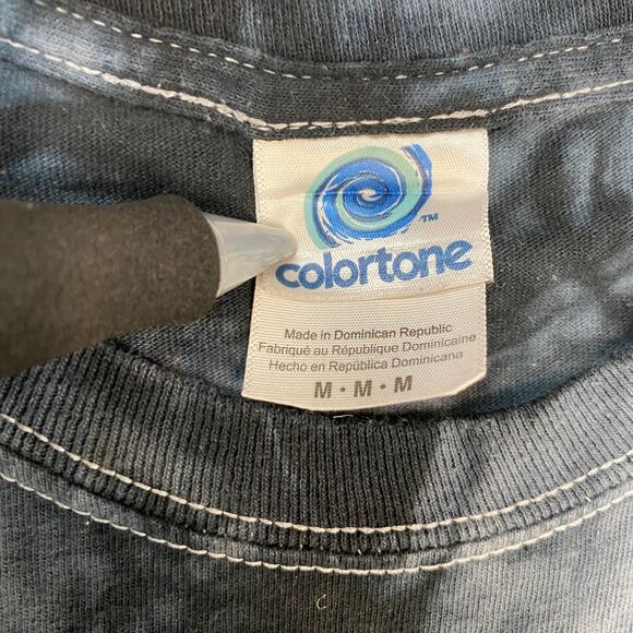 Colortone Daytona Beach Florida FL Shark Graphic Tie Dye LS Shirt Size M - Picture 4 of 4